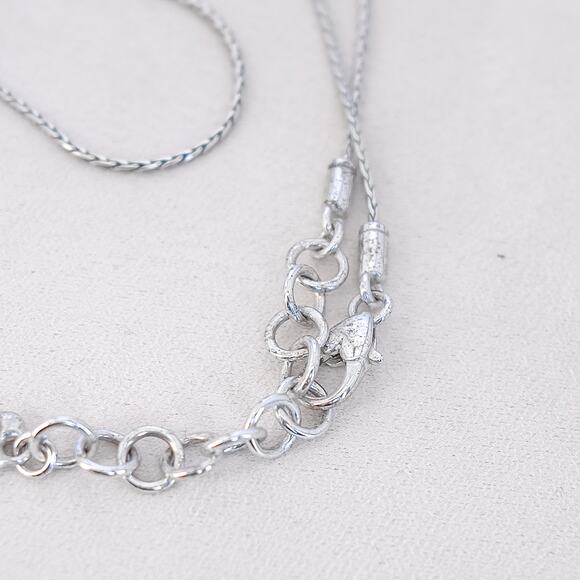 Brighton In Bloom Necklace Silver Plated Pendant Retired Designer 16-18" - Picture 6 of 6